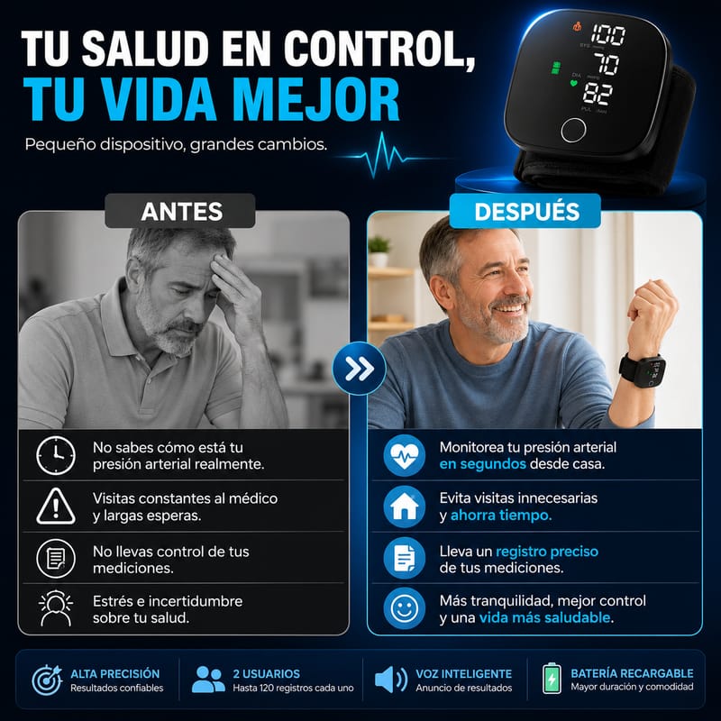 Medidor Digital De Presion Arterial Portatil - Image 4