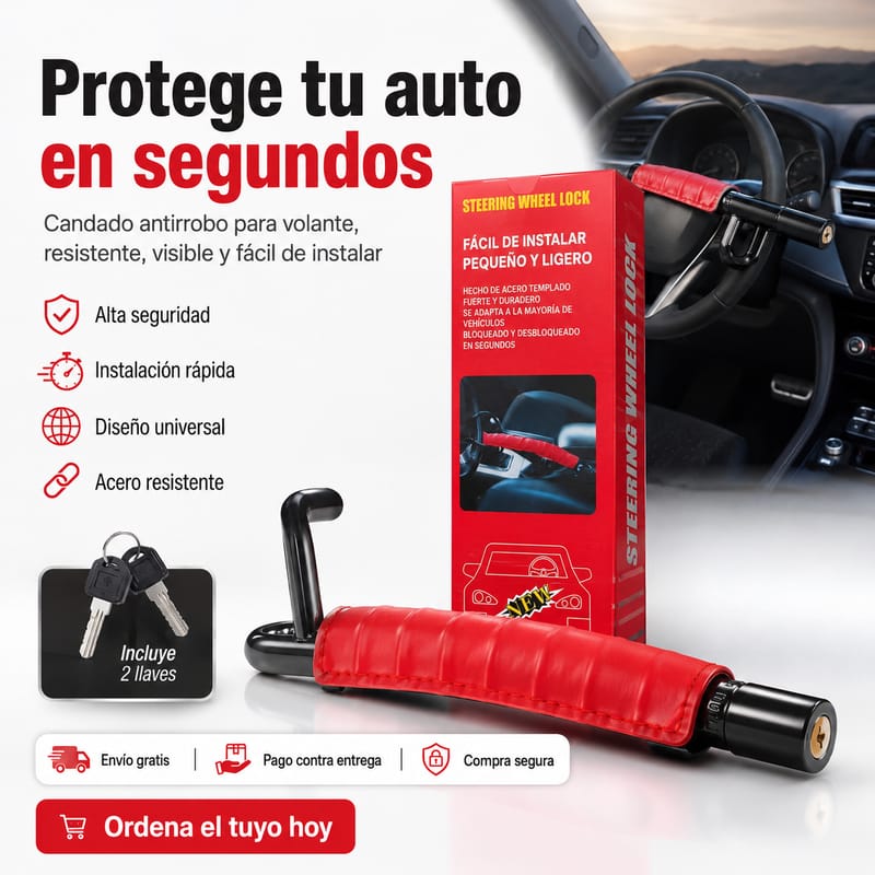 Candado Antirrobo para Volante - Image 1