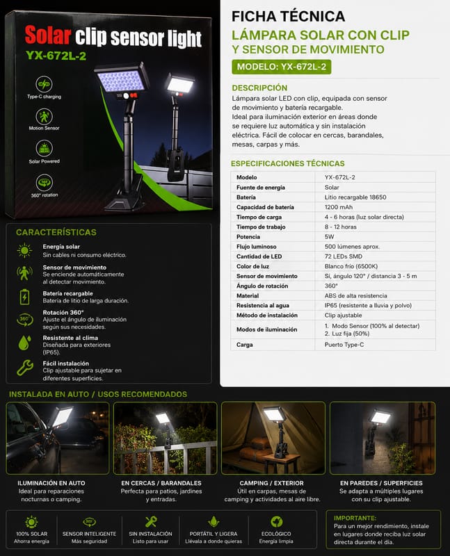 Solar clip ligth 25216-9 - Image 1