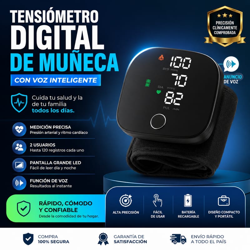 Medidor Digital De Presion Arterial Portatil - Image 1