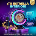 Karaoke portátil con luces Led
