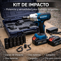 Pistola de impacto doble bateria con juego de llaves
