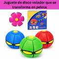 Juguete de disco volador que se transforma en pelota