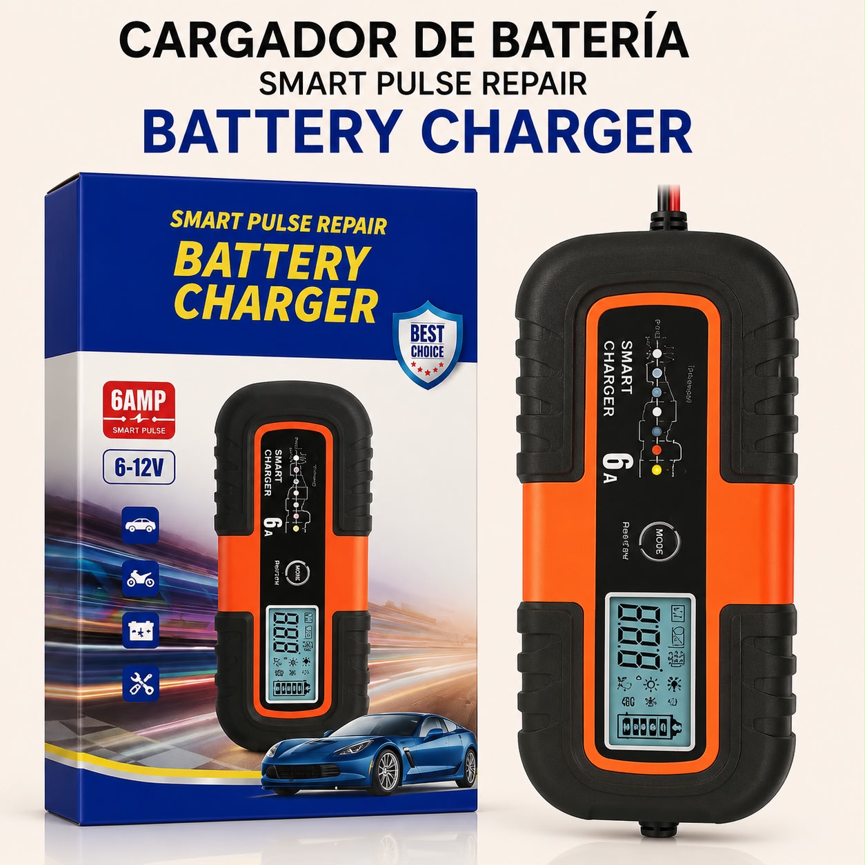 CARGADOR DE BATERÍA SMART
