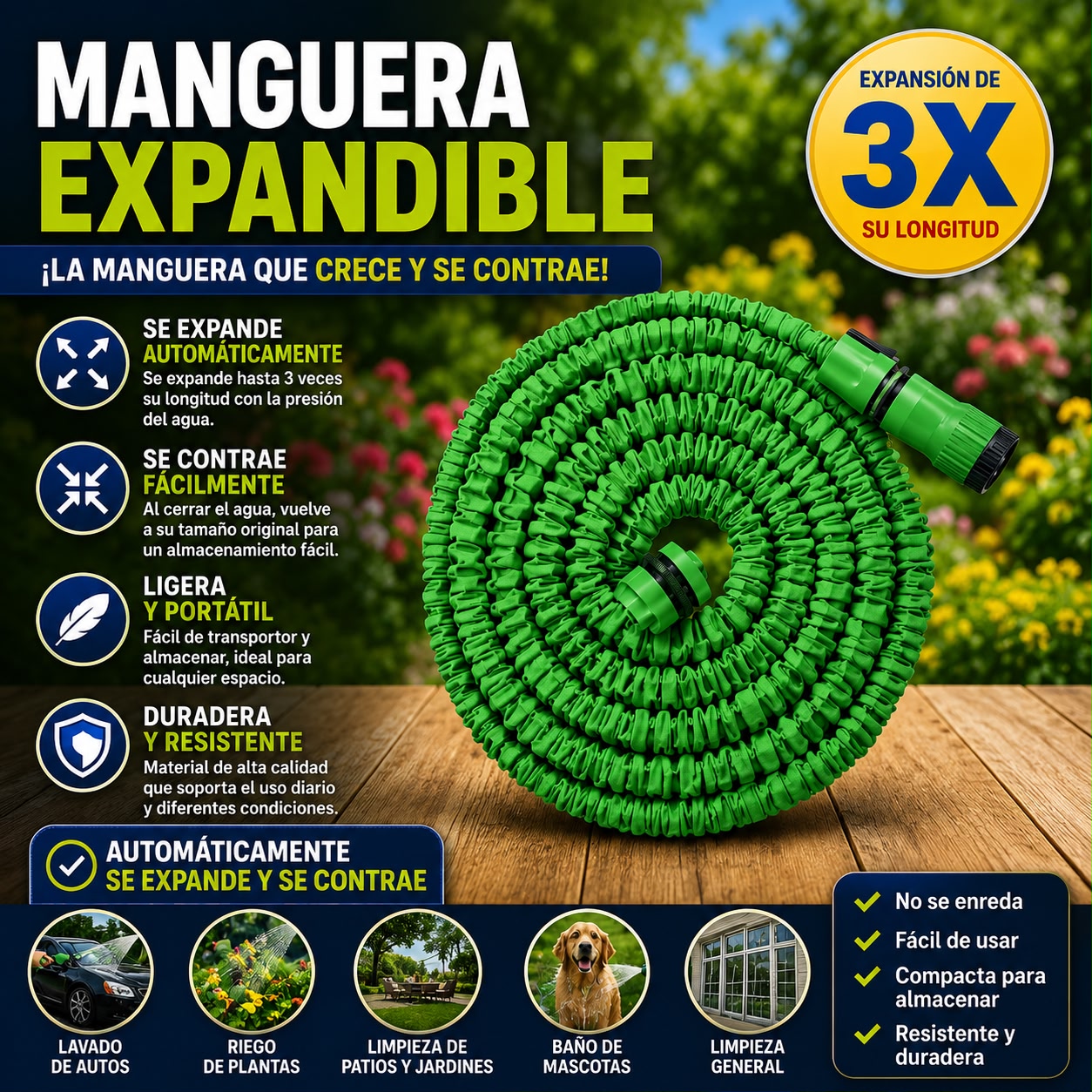 MANGUERA EXPANDIBLE 3X