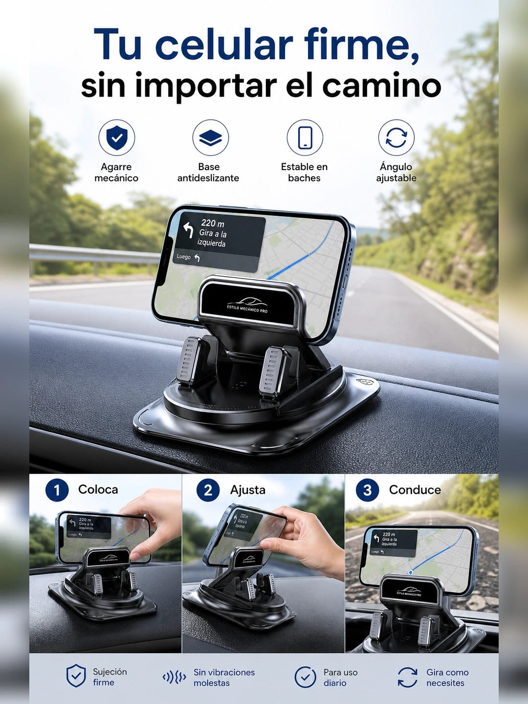 AutoGrip 360 Soporte Inteligente de Auto para Celular