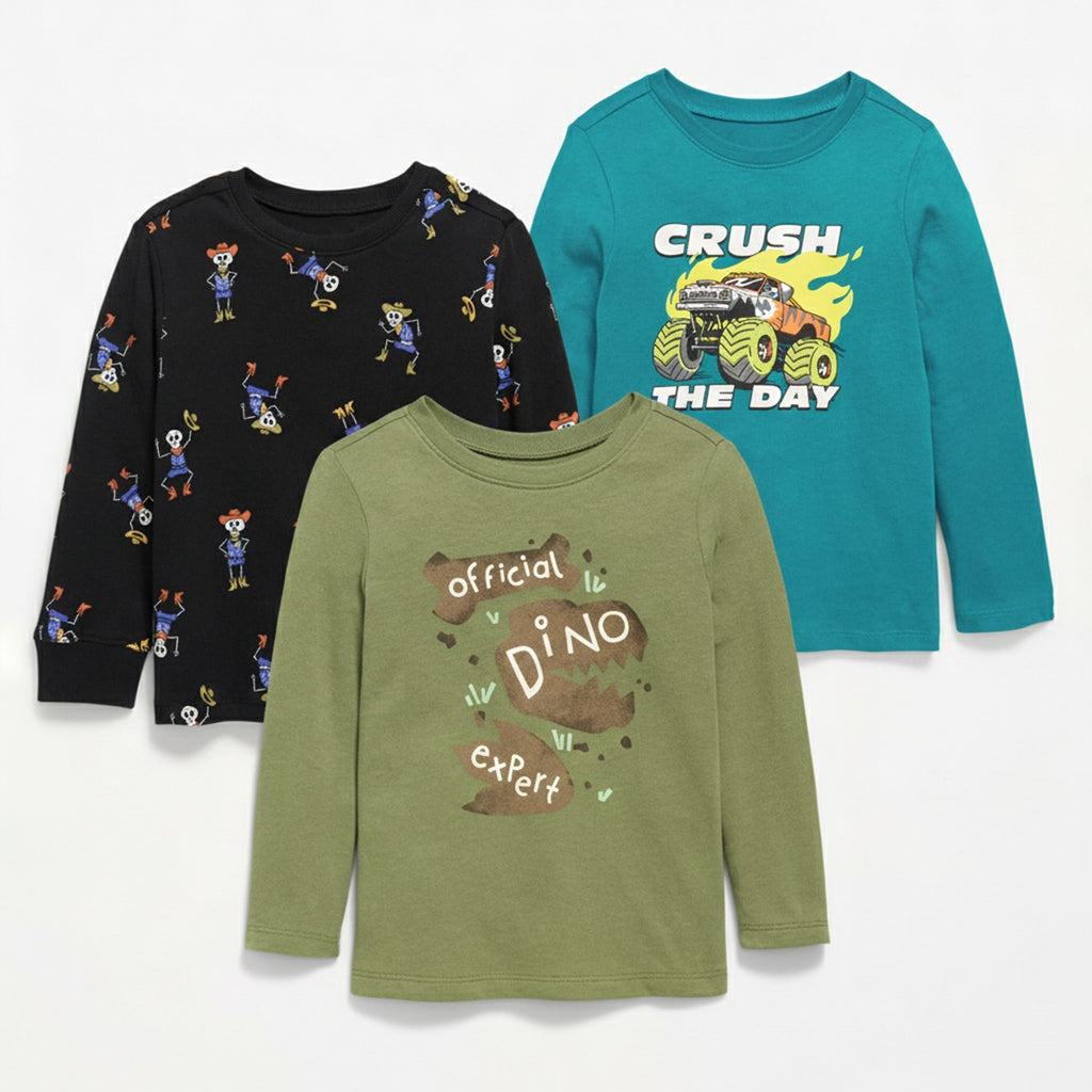 Pack de 3 T-Shirts Bebé Manga Larga