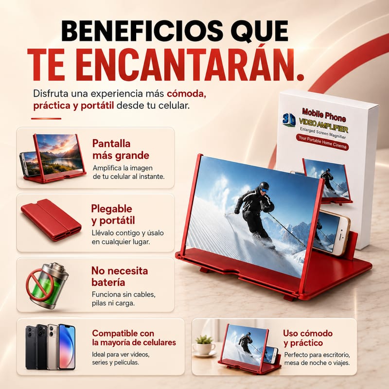 Amplificador de Pantalla para Celular 3D - Image 2