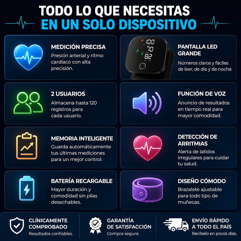 Medidor Digital De Presion Arterial Portatil - Image 2