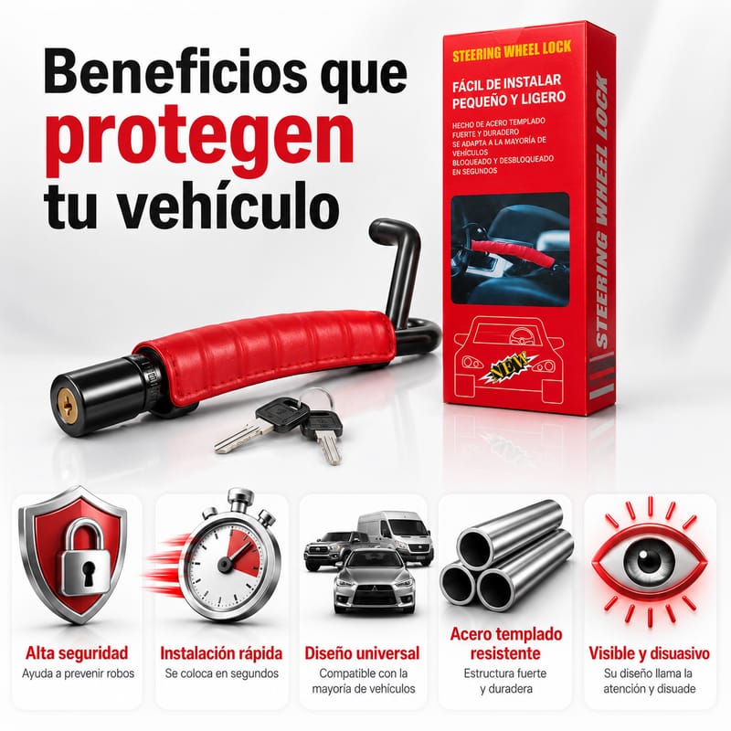 Candado Antirrobo para Volante - Image 2