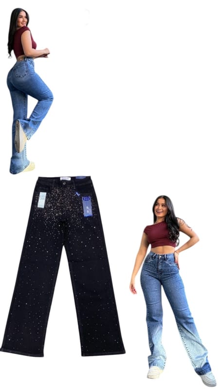 JEANS STRAIGHT CON BLING BLING - Image 2