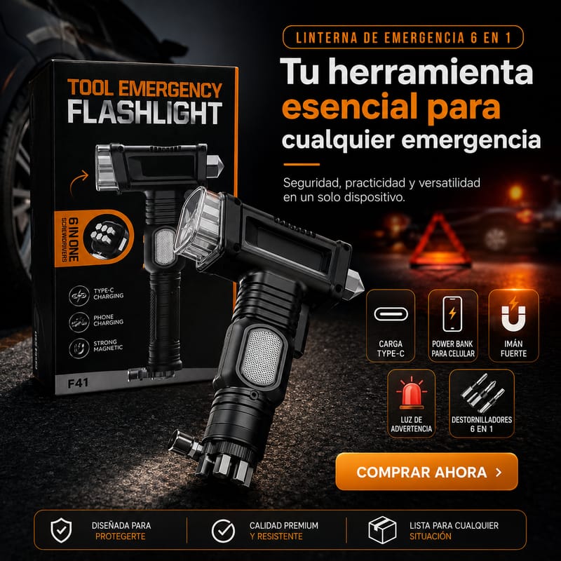 Linterna de emergencia 6 en 1 - Image 1