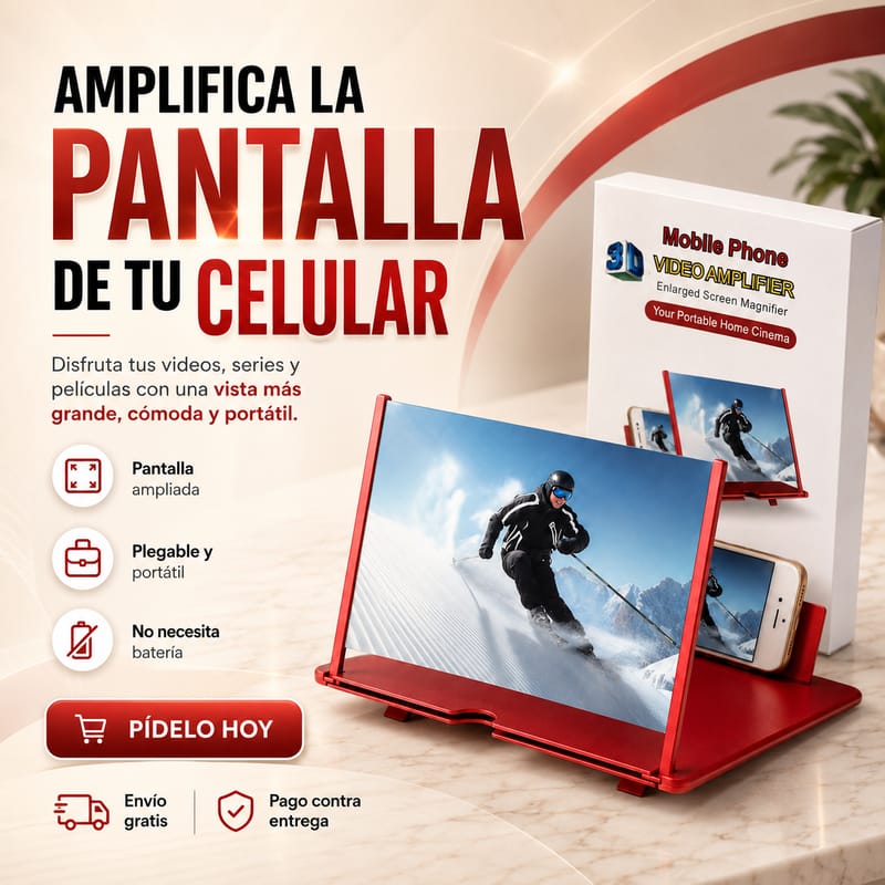 Amplificador de Pantalla para Celular 3D - Image 1