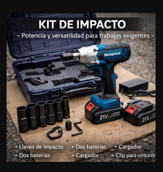 Pistola de impacto doble bateria con jue - Image 1