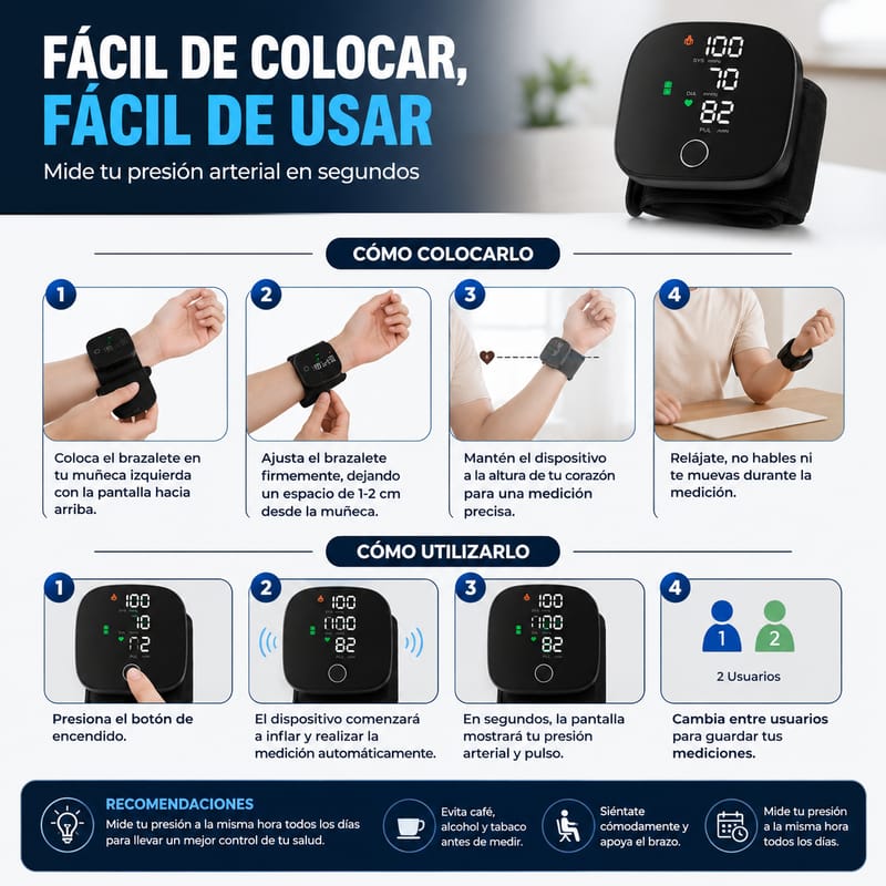 Medidor Digital De Presion Arterial Portatil - Image 3