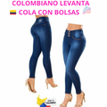 JEANS LEVANTA COLA COLOMBIANO CON BOLSAS - Image 1