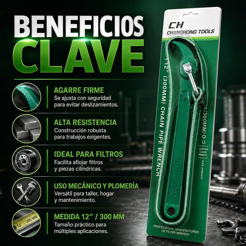 Llave de Cinta para aflojar facil filtros de aceite y tubos - Image 2